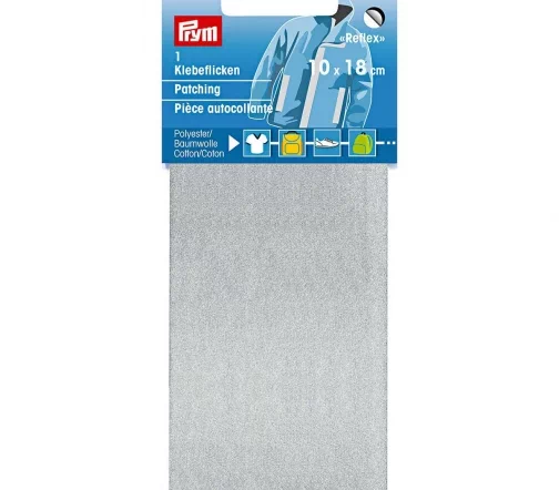 929512 Заплатка самоклеящаяся, светоотражающая, 10*18 см, цвет серебро, Prym