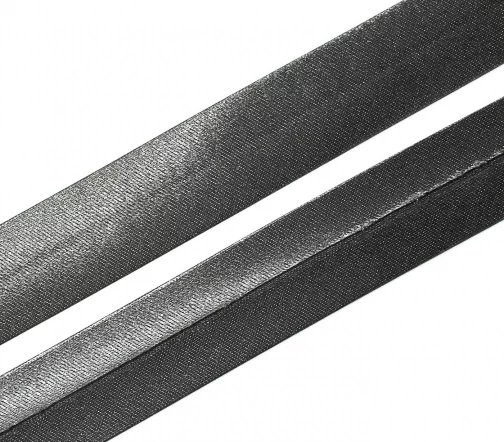 Косая бейка SAFISA атласная, 20 мм, п/э, цвет 068, темно-серый