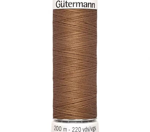Нить Sew All для всех материалов, 200м, 100% п/э, цвет 842 средне серо-коричневый, Gutermann 748277
