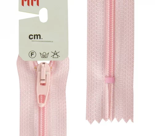 Молния Meras Rizip спираль, 20 см, неразъёмная, 4 мм, цвет 2417, светло-розовый
