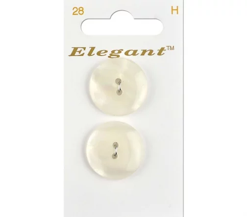 Пуговицы, Elegant, арт. 028 Н, 2 отв., 22  мм, пластик, 2 шт.