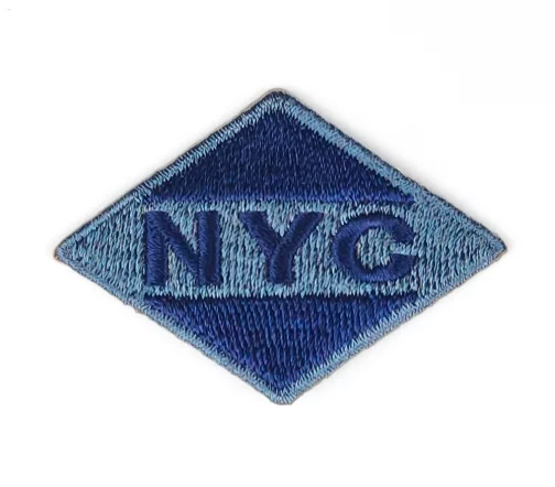 Термоаппликация "NYC", 4 х 5,5 см, синий джинс, арт. 569506.D