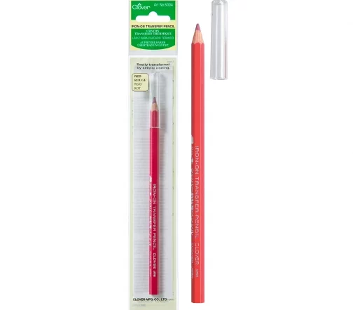 5004 Карандаш переводной (бумага-ткань), цвет красный, Clover