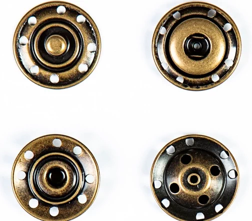 Кнопка пришивная, 22мм, металл, латунь, 95120/21
