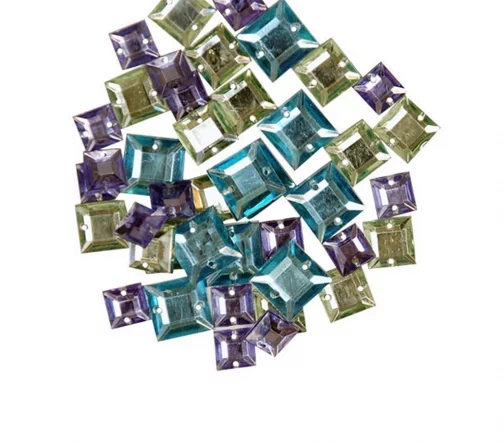 Набор  декоративных элементов Favorite Findings, "Квадраты" 8*12 мм, 41 шт