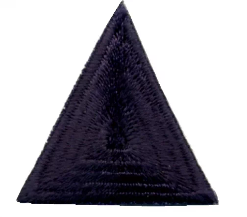 Термоаппликация "Треугольник", цвет темно-синий, 3,5 x 3,5 x 3,5 см, арт. 23630
