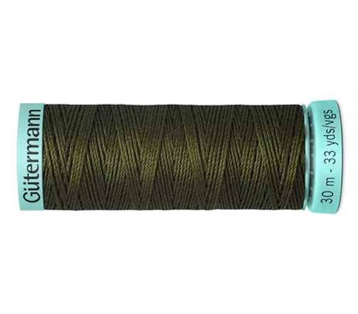 Нить Silk R 753 для фасонных швов, 30м, 100% шелк, цвет 531 т.т.хаки, Gutermann 723878