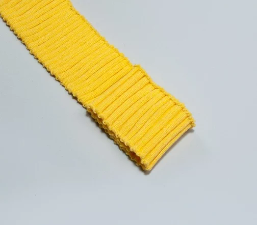 Кромка трикотаж, цвет желтый