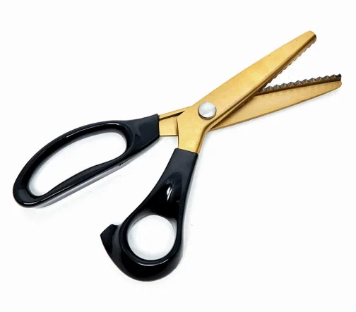 380.HG Ножницы зигзаг портновские, 23 см, цвет матовое золото, Hemline Gold