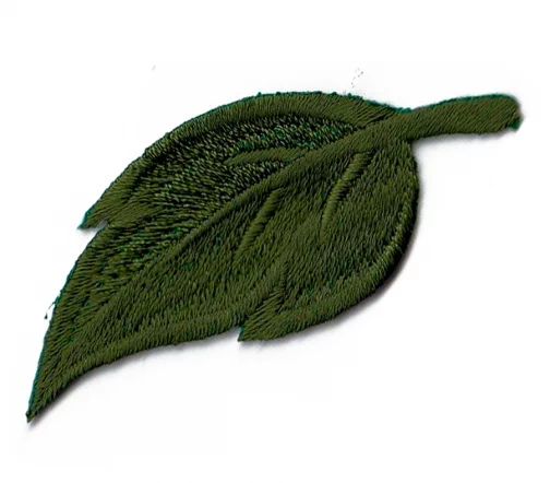 Термоаппликация Marbet "Лист крупный", 6,4 х 2,6 см, зеленый, 565111.L