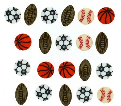 Декоративные пуговицы Dress It Up "Спортивный инвентарь", 20 шт., 2227