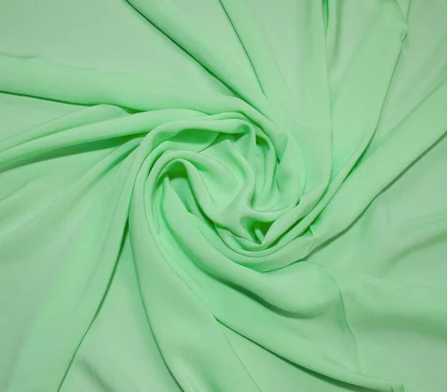Штапель вискозный однотонный, цвет салатовый, 01101-4