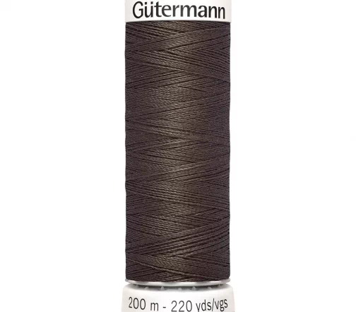 Нить Sew All для всех материалов, 200м, 100% п/э, цвет 480 орехово-коричневый, Gutermann 748277