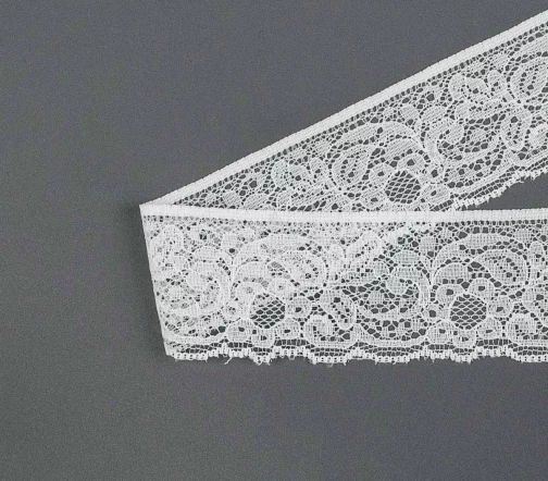 Кружево LAKIDAIN, ширина 34 мм, цвет белый