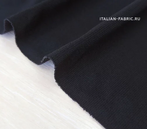 Подкладочная ткань трикотажный, цвет черный, 00373-1
