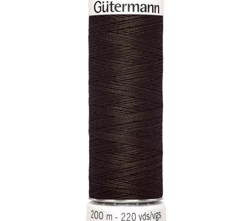 Нить Sew All для всех материалов, 200м, 100% п/э, цвет 769 средне-коричневый, Gutermann 748277