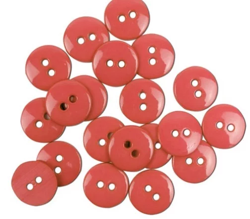 Пуговицы "Colors by Favorite Findings", 16 мм, 20 шт., цвет розово-оранжевый, 570000007