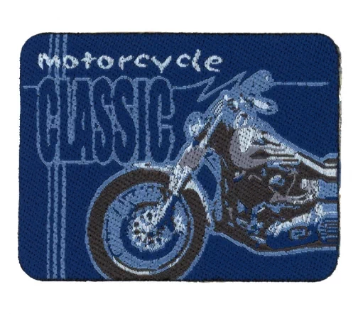 Термоаппликация HKM "Motorcycle Classic", 6,5 х 5 см, цвет синий, 090789