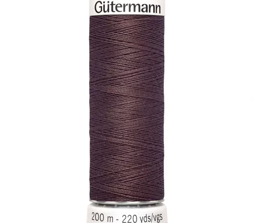 Нить Sew All для всех материалов, 200м, 100% п/э, цвет 883 т.горький шоколад, Gutermann 748277