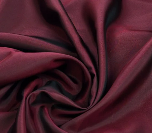 Подкладочная ткань "Хамелеон", цвет черный/бордовый, 1102403