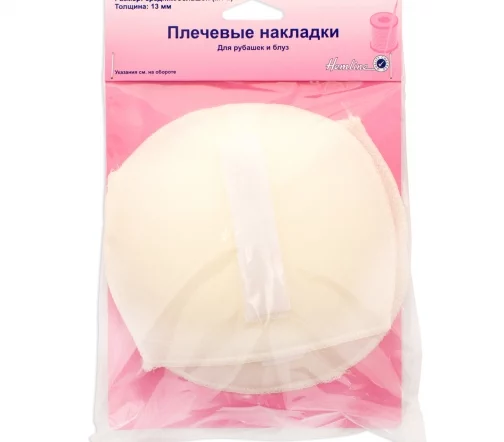 916.ML Плечевые накладки полуреглан, размер М/L, толщ. 13мм, для рубашек и блуз, цвет белый Hemline