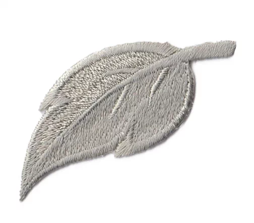 Термоаппликация Marbet "Лист крупный", 6,4 х 2,6 см, светло-серый, 565111.C