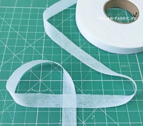 Лента клеевая нитепрошивная, 15 мм, цвет белый, EE 3035 T15