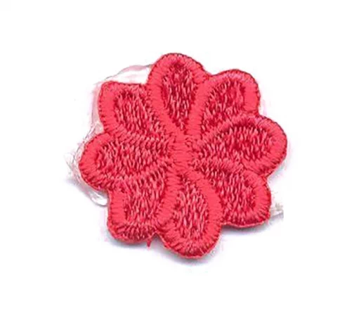 Термоаппликация Marbet "Цветок восьмилистник малый", 1,7 х 1,7 см, красный, 569204.S