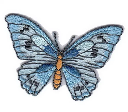 Термоаппликация "Бабочка голубая", 3,8 х 5,5 см, арт. 569755.B