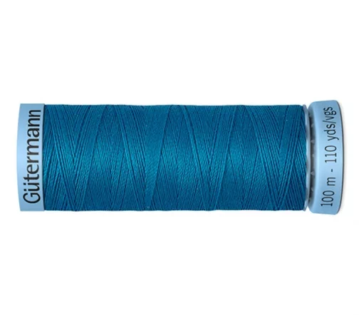 Нить Silk S303 для тонких швов, 100м, 100% шелк, цвет 025 св.морская волна, Gutermann 744590