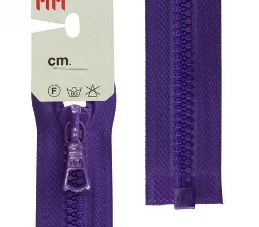 Молния Riri трактор разъёмная, 1 замок, 6мм, 40см, цвет 2507, ярко-фиолетовый