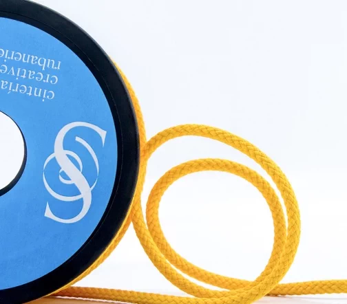 Шнур плетеный SAFISA, 4 мм, цвет желтый, 25281-4-32