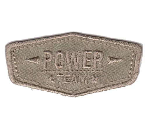 Термоаппликация "Power Team", бежевый, 5,4 х 2,5 см, арт. 565180.006