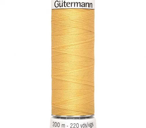 Нить Sew All для всех материалов, 200м, 100% п/э, цвет 415 желтая охра, Gutermann 748277
