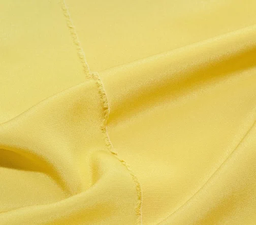 Крепдешин Elie Saab однотонный, цвет лимонный, 1042117