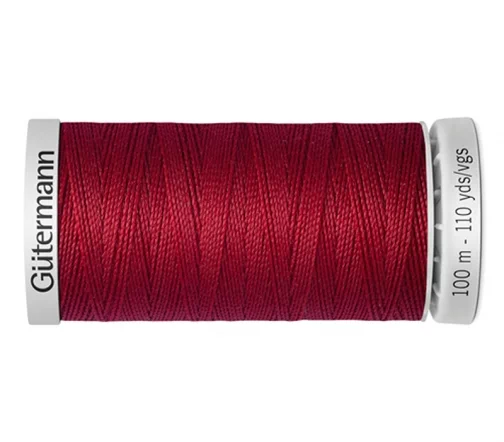 Нить Extra Strong суперкрепкая, 100м, 100% п/э, цвет 046 бургундский, Gutermann 724033
