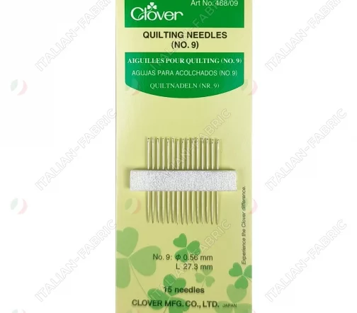 468/09 Иглы для квилтинга, № 9, 15 шт., Clover