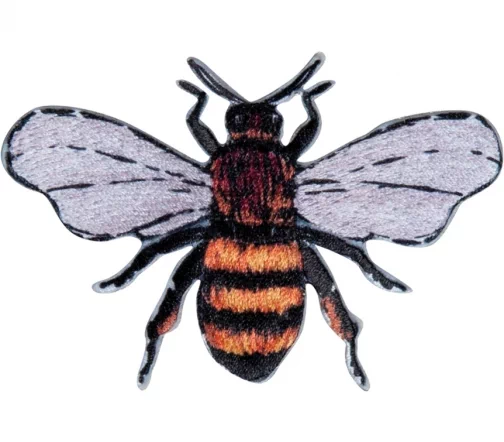 Термоаппликация HKM "Пчела большая", 7,3 х 5,0 см, 39283