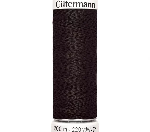 Нить Sew All для всех материалов, 200м, 100% п/э, цвет 697 венге, Gutermann 748277