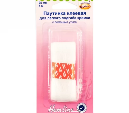 780 Паутинка клеевая 25мм, 5м/упак., Hemline