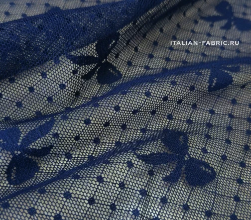 Сетка "Бантики", цвет синий, 01125-6