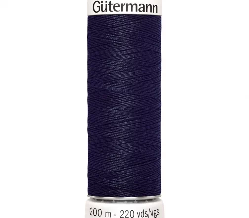 Нить Sew All для всех материалов, 200м, 100% п/э, цвет 339 т.чернильно-синий, Gutermann 748277