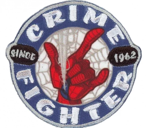 Термоаппликация "Человек-паук, борец с преступностью", 5,4 x 5,7 см, арт. 36548