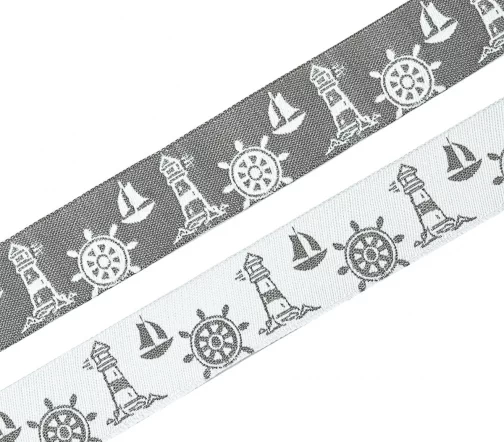 Лента декоративная Union Knopf "Штурвал корабля", 20мм, 7564-20-76
