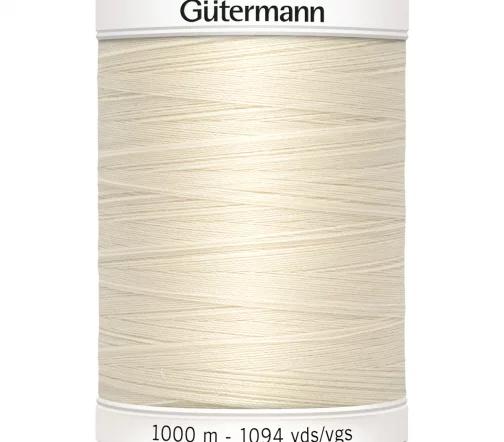 Нить Sew All для всех материалов, 1000м, 100% п/э, цвет 802 молочно-бежевый, Gutermann 701939