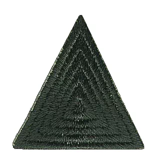Термоаппликация "Треугольник", цвет зеленый, 3,5 x 3,5 x 3,5 см, арт. 23526