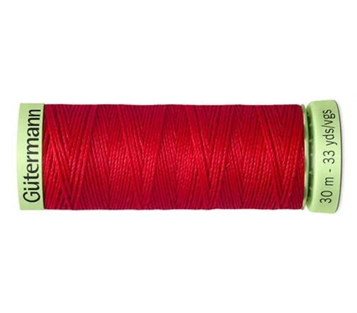 Нить Top Stitch для отстрочки, 30м, 100% п/э, цвет 156 красный, Gutermann 744506