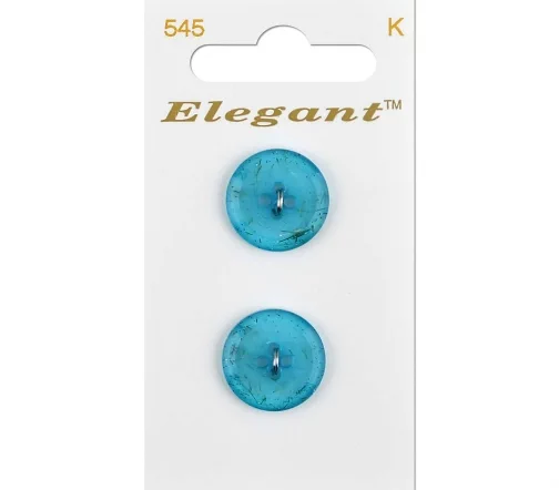 Пуговицы, Elegant, арт. 545 I, 4 отв., 19 мм, пластик, 2 шт.