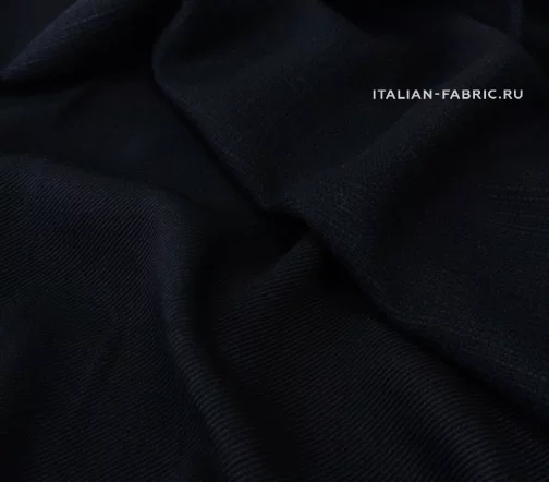 Шерсть костюмно-пальтовая, купон, цвет черный, 51496к