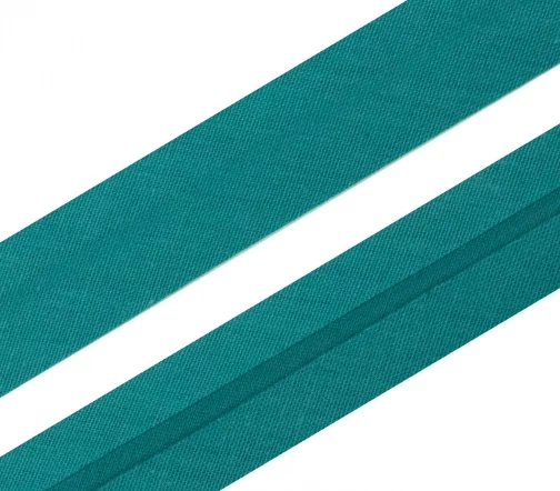 Косая бейка SAFISA, 20мм, хлопок, цвет 079, морская волна